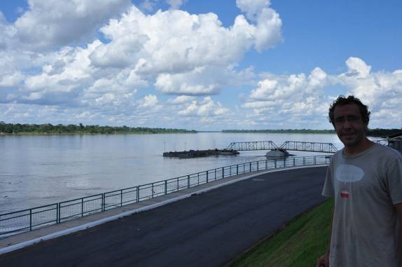 O caudaloso Rio Madeira, em Humaitá, no Amazonas